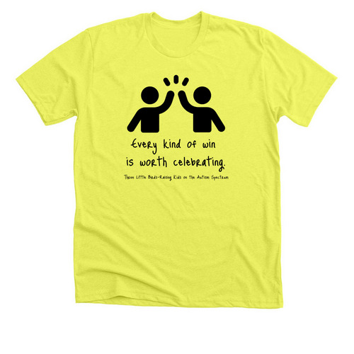 Every kind of win is worth celebrating, a Neon Yellow Premium Unisex Tee