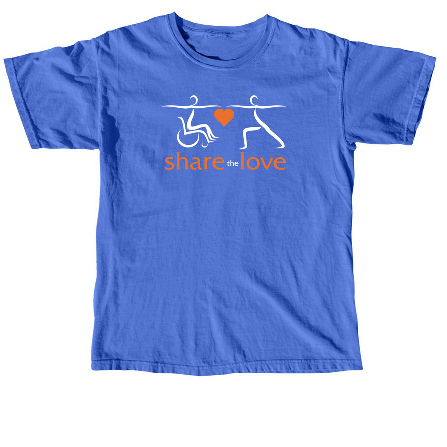 Kiss My Asana 2026, a Flo Blue Comfort Colors Unisex Tee