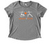 Kiss My Asana 2026, a Aluminum Grey Allmade Eco Triblend Women?s Scoop Neck Tee