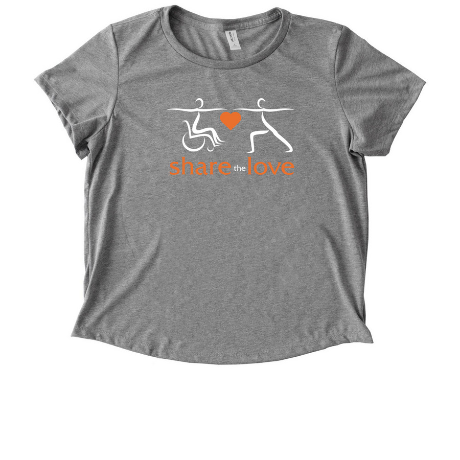 Kiss My Asana 2026, a Aluminum Grey Allmade Eco Triblend Women?s Scoop Neck Tee
