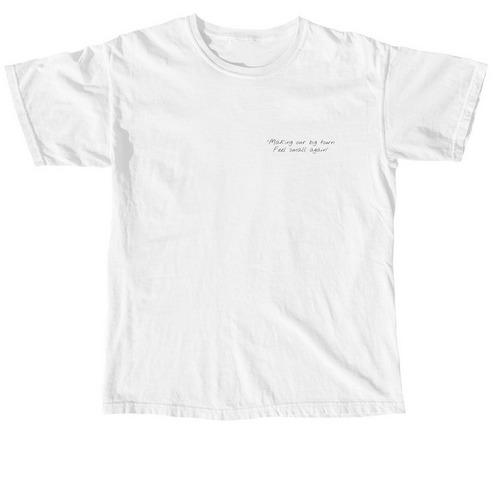 The Little Farmhouse White Tee, a White Comfort Colors Unisex Tee