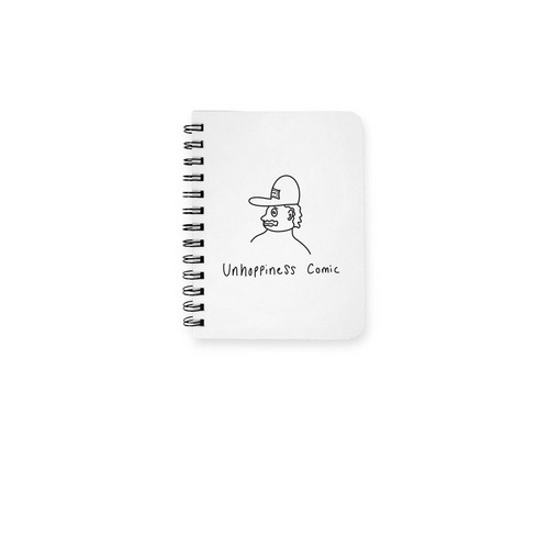 Classic Logo Notebook, a White Spiral Notebook
