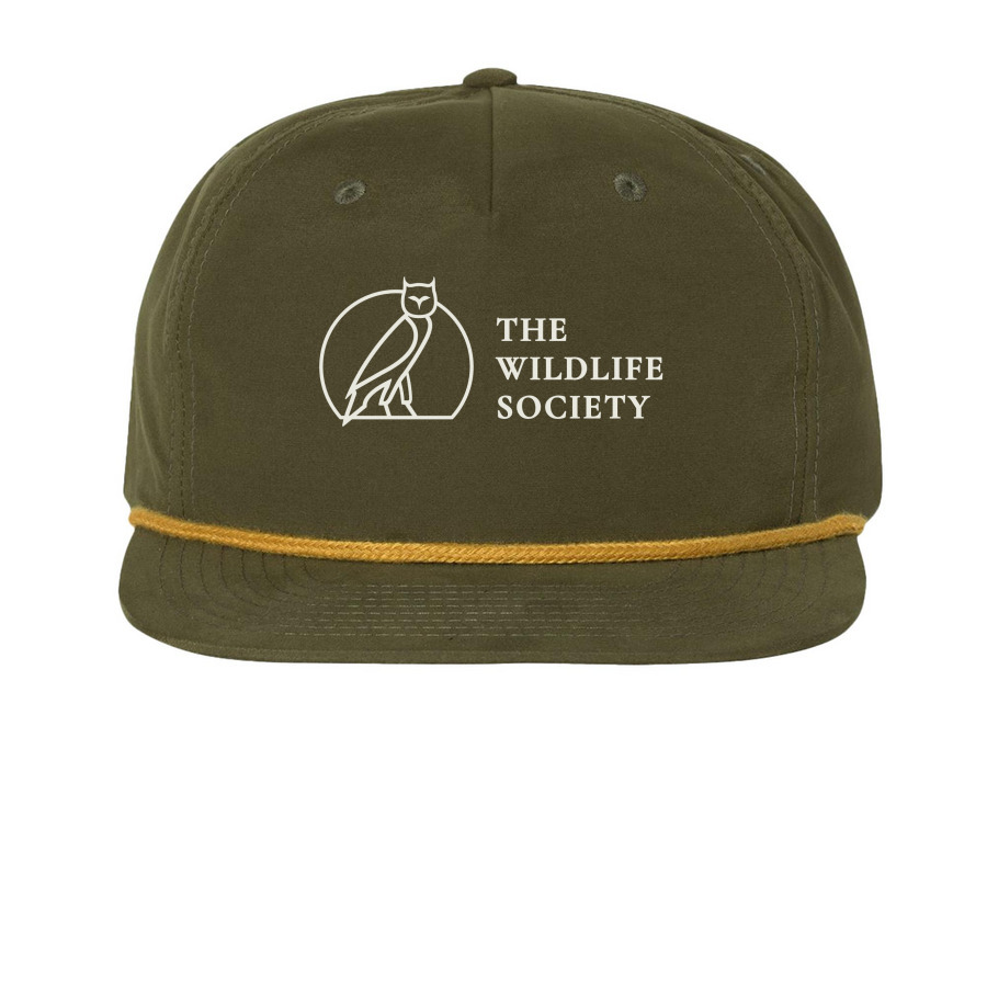 Green Hats, a Loden/ Amber Gold Printed Umpqua Snapback Cap