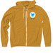 Pit Bull Advocate Badge, a Heather Mustard Zip Up Hoodie