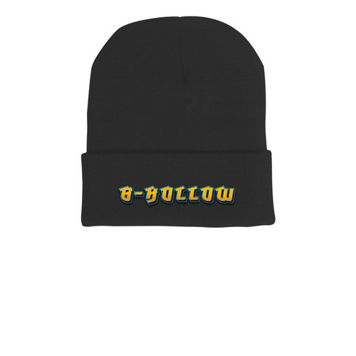 G-Hollow beanie, a Black Printed Cuffed Beanie