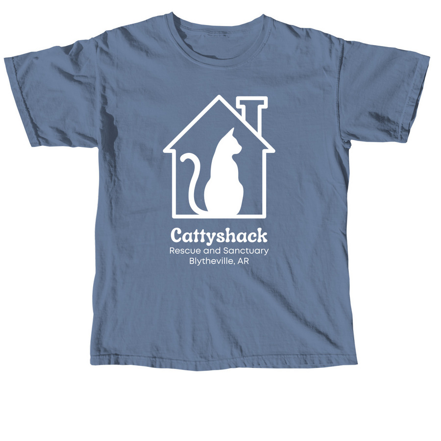 Cattyshack T-Shirt Fundraiser, a Blue Jean Comfort Colors Unisex Tee