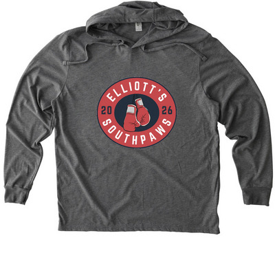 Elliott's Southpaws, a Aluminum Grey Allmade Eco Triblend Hoodie Tee