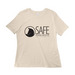 SAFE Logo Dark, a Natural Women?s Relaxed Cotton Tee