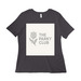 The Parky Club Gear, a Dark Grey Women?s Relaxed Cotton Tee
