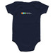Go Chard or Go Home, a Navy Infant Onesie (back-view)