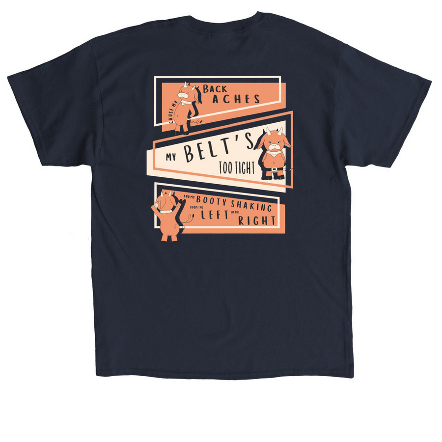 "Why Not?" Kesem Shirt!!!, a Navy Classic Unisex Tee (back-view)