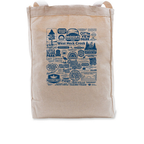 City of Virginia Beach Parks & Natural Areas, a Natural Recycled Cotton Tote Bag