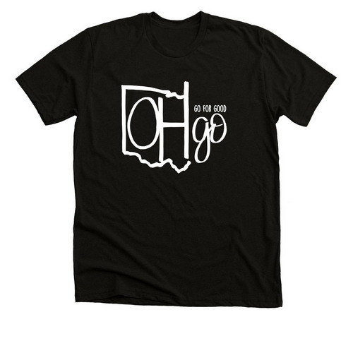 OHgo Shirt, a Black Heather Premium Unisex Tee