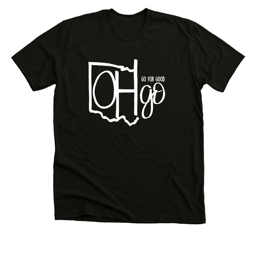 OHgo Shirt, a Black Heather Premium Unisex Tee