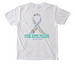 Sacred Heart Cancer Center, a White Comfort Colors Pocket Tee (back-view)
