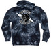 Panther Pack (blend), a Black Tie Dyed Pullover Hoodie