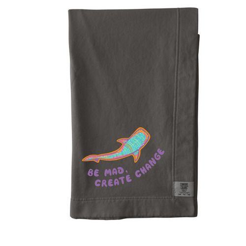 Be Mad, Create Change Blanket, a Pepper Comfort Colors Blanket