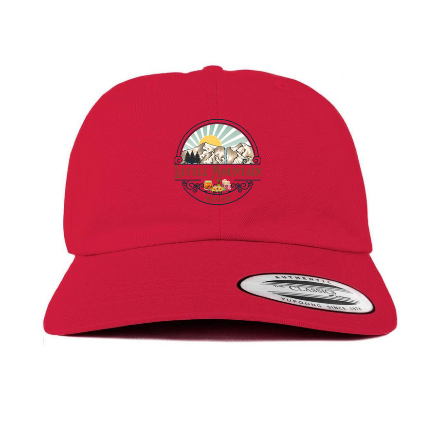 Tradition Baseball Style Cap, a Cranberry Printed Classic Baseball Cap