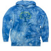 MANZANITA ELEMENTARY SPIRIT WEAR, a Aqua Blue Tie Dye Pullover Hoodie