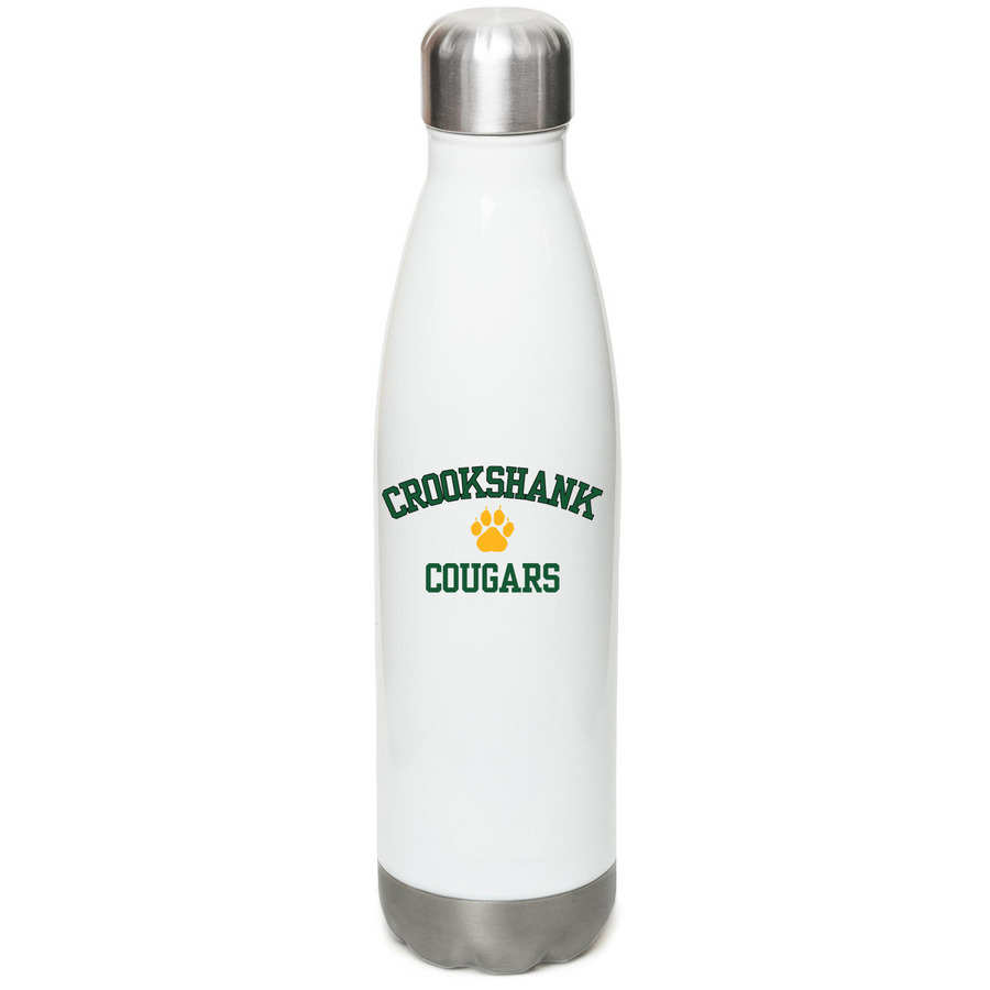 Crookshank Waterbottle, a White Stainless Steel Water Bottle