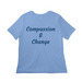 For Callie, a Carolina Blue Women?s Relaxed Cotton Tee (back-view)