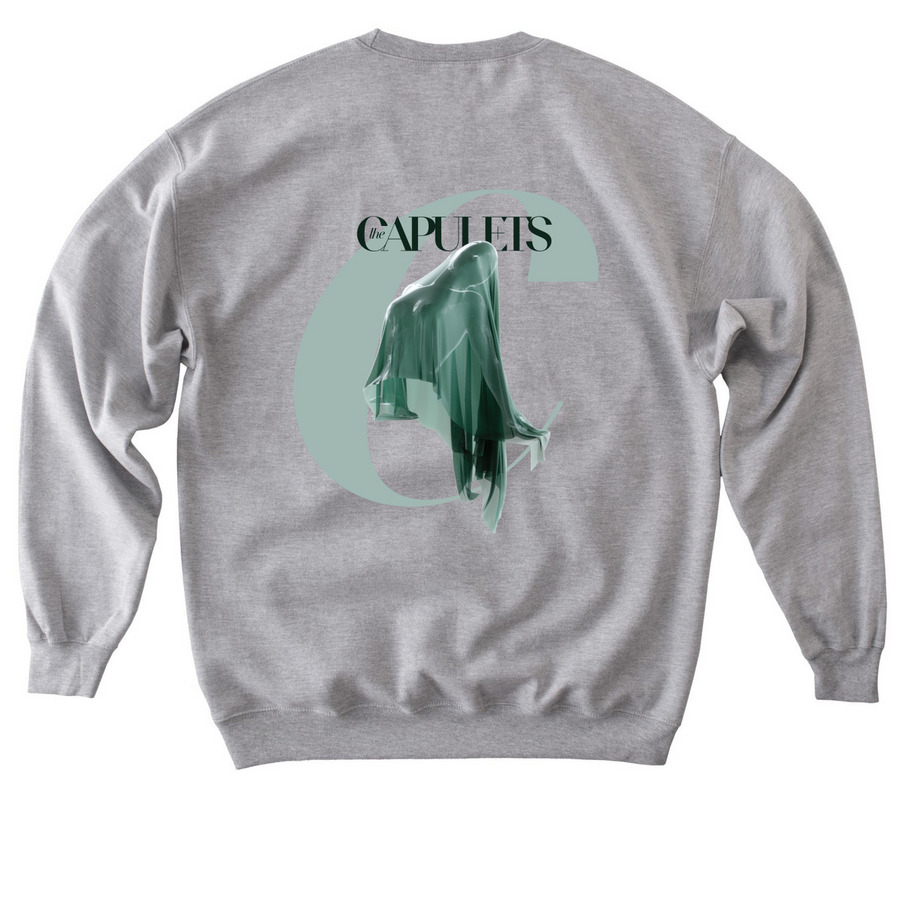 The Capulets Sweatshirt, a Sport Grey Softstyle Crewneck Sweatshirt (back-view)
