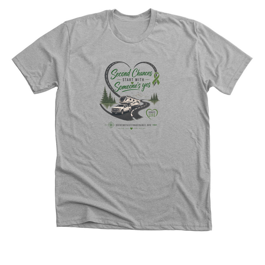 Miles of Gratitude, a Athletic Heather Premium Unisex Tee