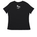 2025 HITS Design (Adult), a Black Women's Relaxed V-Neck Tee (back-view)
