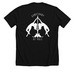 The Black Collection 1, a Solid Black Blend Premium Unisex Tee (back-view)