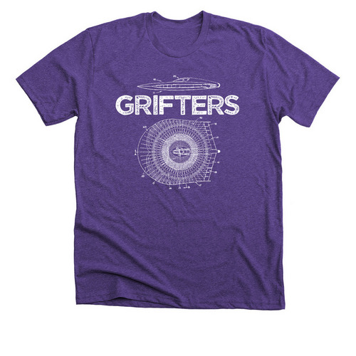 Grifters Aircar, a Heather Team Purple Premium Unisex Tee