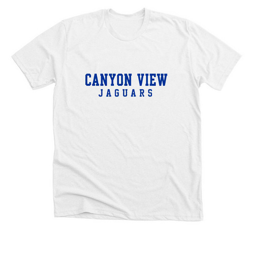 CV Jags Bold, a Solid White Blend Premium Unisex Tee
