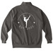 DDC Sweatshirts, a Pepper Comfort Colors Quarter Zip Pullover (back-view)