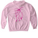 Girls in Med Hoodie, a Light Pink Gildan Softstyle Pullover Hoodie (back-view)