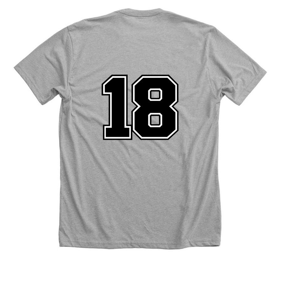Chris Wheeler Memorial, a Athletic Heather Premium Unisex Tee (back-view)