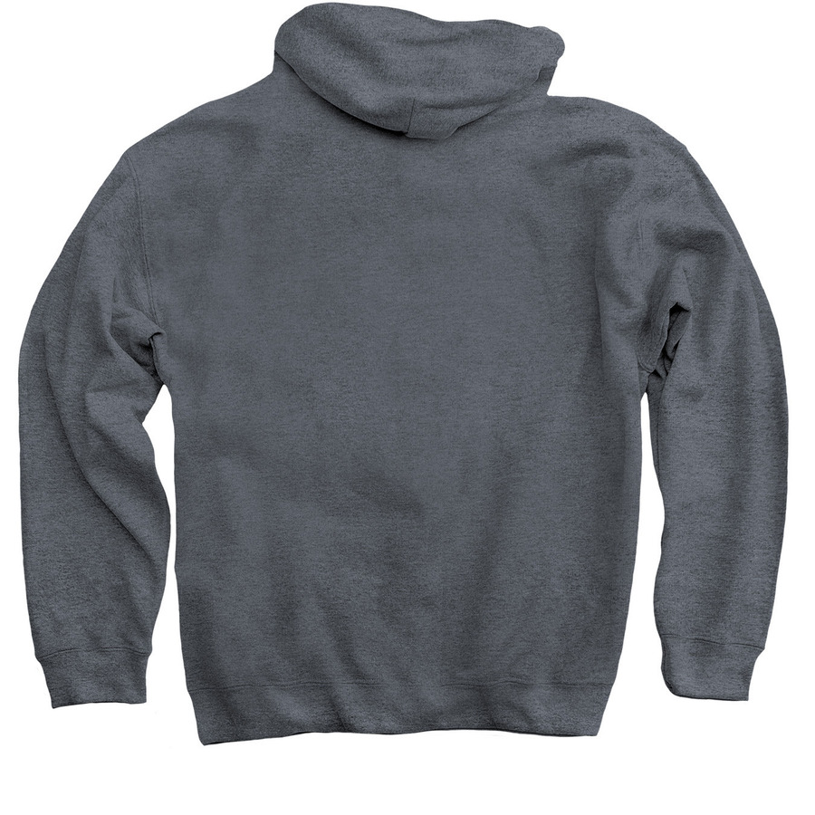 Cool Weather Outerwear - Swoosh, a Dark Heather Pullover Hoodie (back-view)