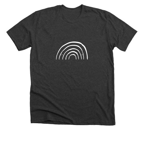 Journey, a Dark Grey Heather Premium Unisex Tee