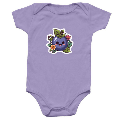 Berry Happy Baby Onsie, a Lavender Infant Onesie
