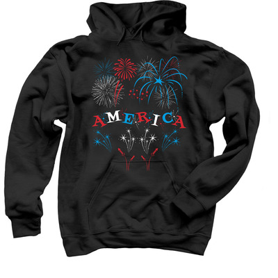 'MERICA!, a Black Pullover Hoodie