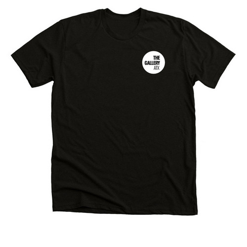 The Gallery ATX Staff Shirt, a Solid Black Blend Premium Unisex Tee
