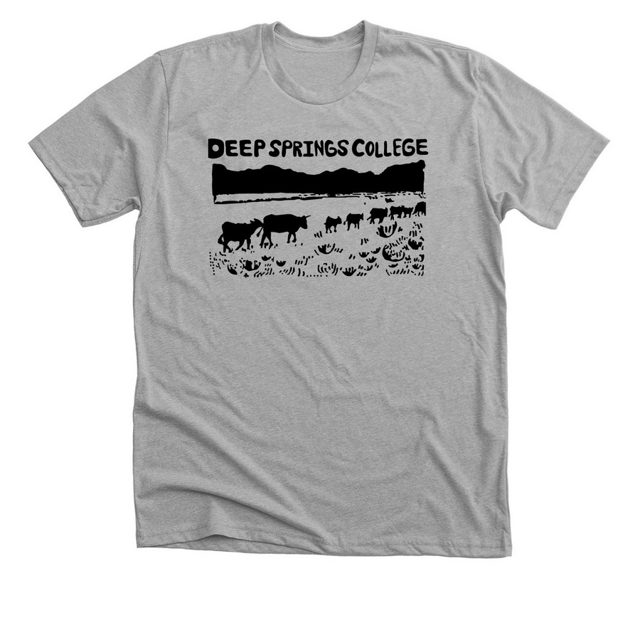 Deep Springs Cows shirt, a Athletic Heather Premium Unisex Tee