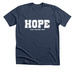 HOPE, a Heather Navy Premium Unisex Tee