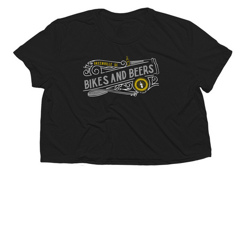 The Chic Rider, a Black Women?s Flowy Cropped Tee