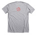 Vibe High Lotus Blossoms, a Athletic Heather Premium Unisex Tee (back-view)