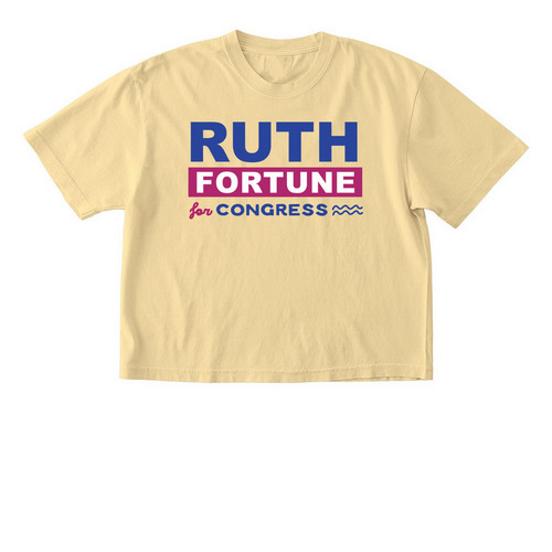 Ruth Fortune for Congress Cropped Tee, a Butter Comfort Colors Boxy Tee