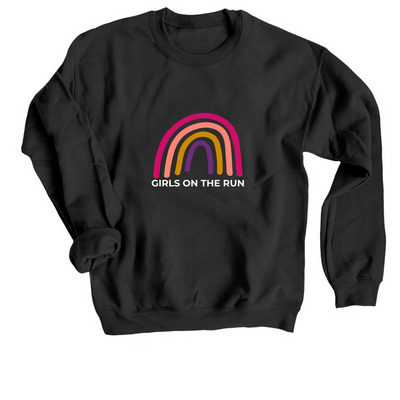 GOTR Rainbow, a Black Crewneck Sweatshirt