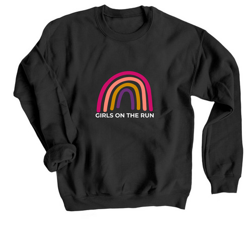 GOTR Rainbow, a Black Crewneck Sweatshirt