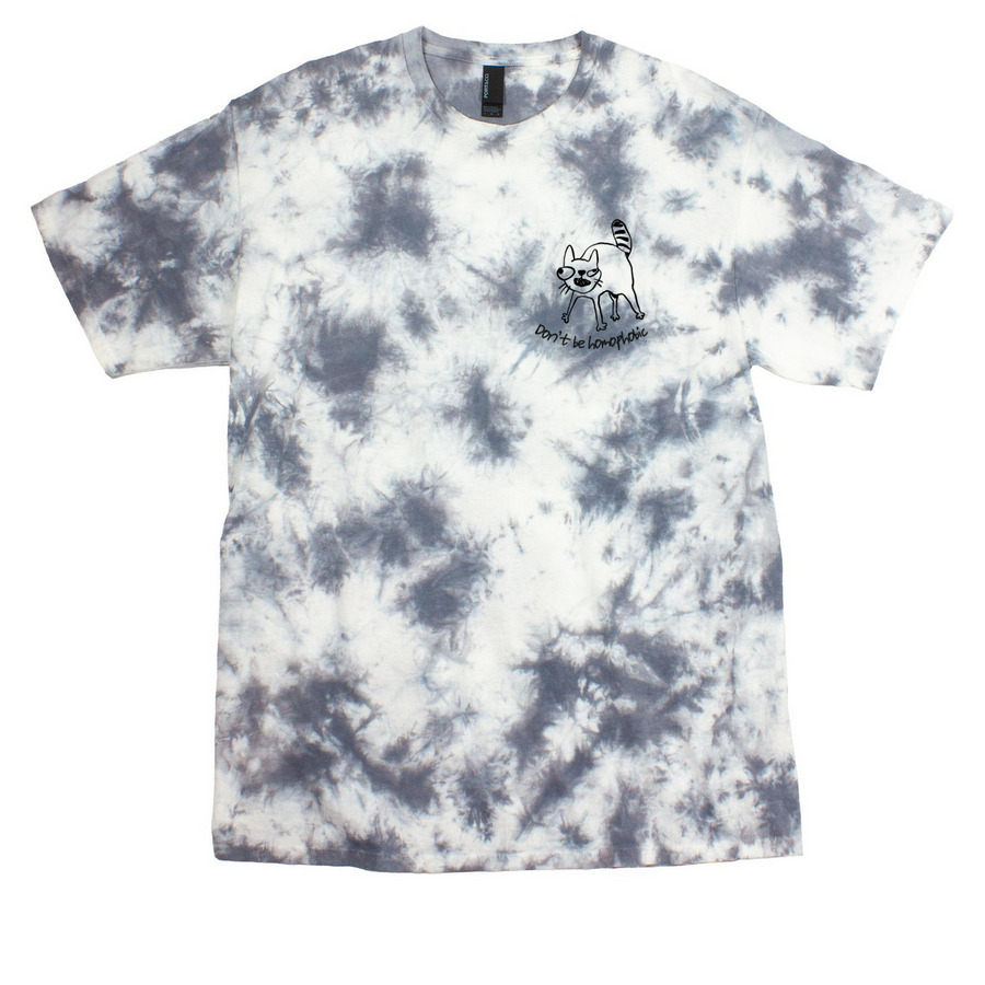 Don't Be Homophobic, a Grey Crystal Tie Dye Tee