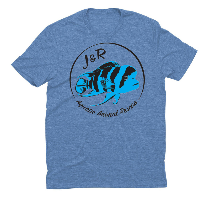 J&R Aquatic Animal Rescue, a Azure Blue Allmade Eco Triblend Unisex Tee