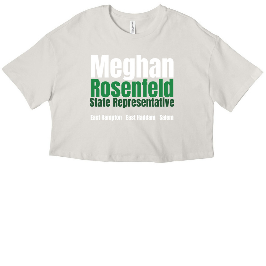 Meghan for the 34th, a Vintage White Women?s Cropped Cotton Tee