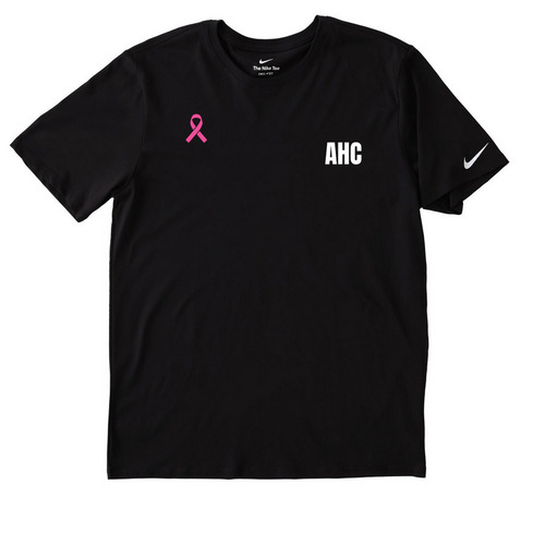 AHC RIBBION TEE, a Black Nike Dri-FIT Jersey Blend Performance Tee